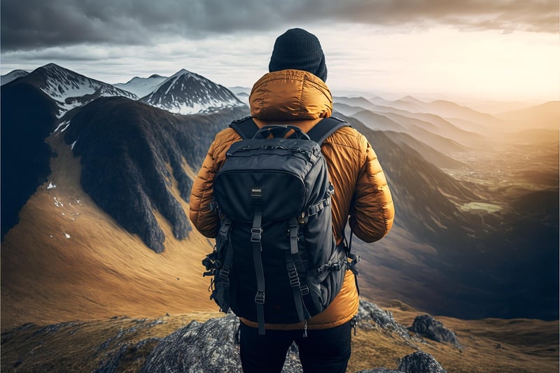 Hiker on a journey